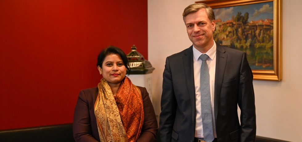 Ambassador met with Mr. Gregor Macedoni, Mayor of the Novo mesto City. The two exchanged information on startup culture in India and Slovenia, and cooperation in the field.